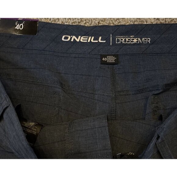 O'NEILL MEN'S CROSSOVER HYBRID SHORTS DARK NAVY, 40W NWT 4 Way Stretch Quick Dry - Picture 10 of 10